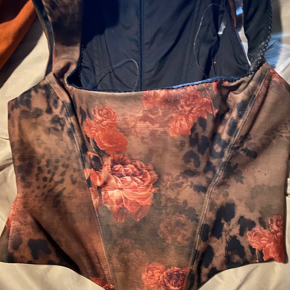 House of CB Kalina Animal Print Corset Top
